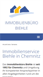 Mobile Screenshot of immobilienbuero-biehle.de