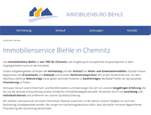 Tablet Screenshot of immobilienbuero-biehle.de